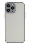 Mey İthalat®  iPhone 14 Pro Kılıf Montreal Silikon Kapak - Gri