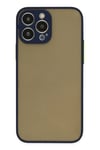 Mey İthalat®  iPhone 14 Pro Kılıf Montreal Silikon Kapak - Lacivert