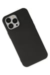 Mey İthalat®  iPhone 14 Pro Kılıf Nano içi Kadife Silikon - Siyah