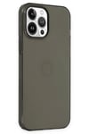 Mey İthalat®  iPhone 14 Pro Kılıf Pc Sert Şeffaf Kapak - Siyah