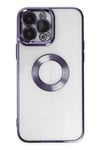 Mey İthalat®  iPhone 14 Pro Kılıf Slot Silikon - Mor