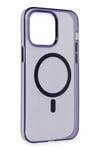 Mey İthalat®  iPhone 14 Pro Kılıf Tron Şeffaf Magsafe Kapak - Derin Mor