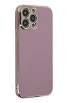 Mey İthalat®  iPhone 14 Pro Kılıf Volet Silikon - Mor