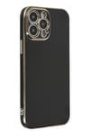 Mey İthalat®  iPhone 14 Pro Kılıf Volet Silikon - Siyah