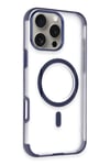 Mey İthalat®  iPhone 14 Pro Max Hilton Magsafe Kapak - Lacivert