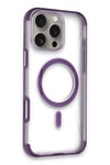 Mey İthalat®  iPhone 14 Pro Max Hilton Magsafe Kapak - Derin Mor