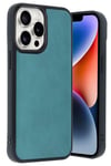 Mey İthalat®  iPhone 14 Pro Max Kılıf Aras Deri Kapak - Açık Yeşil