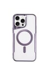 Mey İthalat®  iPhone 14 Pro Max Kılıf Boyi Magsafe Silikon Kapak - Derin Mor