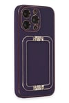 Mey İthalat®  iPhone 14 Pro Max Kılıf Coco Elit Kapak - Derin Mor