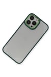 Mey İthalat®  iPhone 14 Pro Max Kılıf Dora Kapak - Haki Yeşil