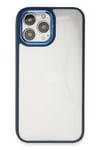 Mey İthalat®  iPhone 14 Pro Max Kılıf Dora Kapak - Mavi