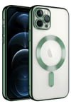 Mey İthalat®  iPhone 14 Pro Max Kılıf Kross Magneticsafe Kapak - Koyu Yeşil