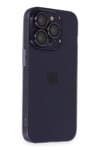 Mey İthalat®  iPhone 14 Pro Max Kılıf Luko Lens Silikon - Derin Mor