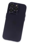 Mey İthalat®  iPhone 14 Pro Max Kılıf Luko Lens Silikon - Derin Mor