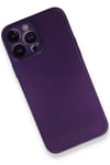 Mey İthalat®  iPhone 14 Pro Max Kılıf PP Ultra İnce Kapak - Mor