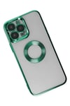 Mey İthalat®  iPhone 14 Pro Max Kılıf Slot Silikon - Köknar Yeşili