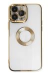 Mey İthalat®  iPhone 14 Pro Max Kılıf Slot Silikon - Gold