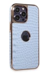 Mey İthalat®  iPhone 14 Pro Max Kılıf Snake Kapak - Sierra Blue