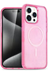 Mey İthalat®  iPhone 14 Pro Max Kılıf Star Magsafe Kapak - Pembe