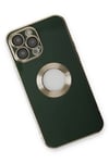 Mey İthalat®  iPhone 14 Pro Max Kılıf Store Silikon - Yeşil