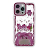 Mey İthalat®  iPhone 14 Pro Max Kılıf Sweet Desenli Silikon Kapak - Pembe