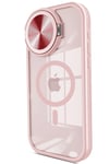 Mey İthalat®  iPhone 14 Pro Max Kılıf Teleskop Lens Magsafe Silikon Kapak - Pembe