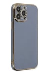 Mey İthalat®  iPhone 14 Pro Max Kılıf Volet Silikon - Mavi