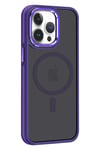 Mey İthalat®  iPhone 14 Pro Max Winner Magsafe Kapak - Derin Mor