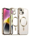 Mey İthalat®  iPhone 15 Kılıf Kross Magneticsafe Kapak - Gold