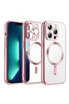 Mey İthalat®  iPhone 15 Kılıf Kross Magneticsafe Kapak - Pembe