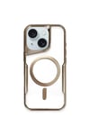 Mey İthalat®  iPhone 15 Plus Kılıf Boyi Magsafe Silikon Kapak - Kahverengi