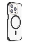 Mey İthalat®  iPhone 15 Pro Hilton Magsafe Kapak - Siyah