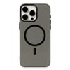 Mey İthalat®  iPhone 15 Pro Kılıf Anka PC Magneticsafe Sert Metal Kapak - Siyah