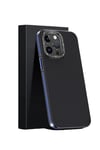 Mey İthalat®  iPhone 15 Pro Kılıf Aramid 600D Kevlar Karbon Fiber Magsafe Kapak - Lacivert