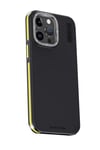 Mey İthalat®  iPhone 15 Pro Kılıf Aramid 600D Kevlar Karbon Fiber Magsafe Kapak - Sarı