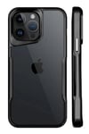 Mey İthalat®  iPhone 15 Pro Kılıf Boyi Silikon Kapak - Siyah