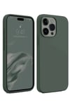 Mey İthalat®  iPhone 15 Pro Kılıf First Silikon - Koyu Yeşil