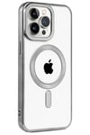 Mey İthalat®  iPhone 15 Pro Kılıf Kronos Magsafe Kapak - Titanyum Gri
