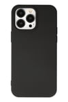 Mey İthalat®  iPhone 15 Pro Kılıf Nano içi Kadife Silikon - Siyah