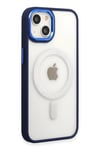 Mey İthalat®  iPhone 15 Pro Kılıf Room Magneticsafe Silikon - Lacivert