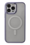 Mey İthalat®  iPhone 15 Pro Kılıf Room Magneticsafe Silikon - Lila