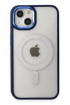 Mey İthalat®  iPhone 15 Pro Kılıf Room Magneticsafe Silikon - Lacivert