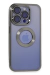 Mey İthalat®  iPhone 15 Pro Kılıf Slot Silikon - Titan Gri