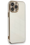 Mey İthalat®  iPhone 15 Pro Kılıf Volet Silikon - Beyaz