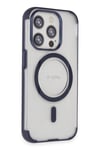 Mey İthalat®  iPhone 15 Pro Max Hilton Magsafe Kapak - Lacivert