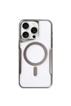 Mey İthalat®  iPhone 15 Pro Max Kılıf Boyi Magsafe Silikon Kapak - Titan Gri