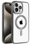 Mey İthalat®  iPhone 15 Pro Max Kılıf Kronos Magsafe Kapak - Siyah