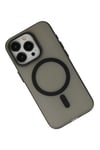 Mey İthalat®  iPhone 15 Pro Max Kılıf Lodos Magneticsafe Mat Kapak - Siyah