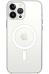 Mey İthalat®  iPhone 15 Pro Max Kılıf Magneticsafe Şeffaf Silikon - Şeffaf