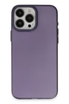 Mey İthalat®  iPhone 15 Pro Max Kılıf Modos Metal Kapak - Derin Mor
